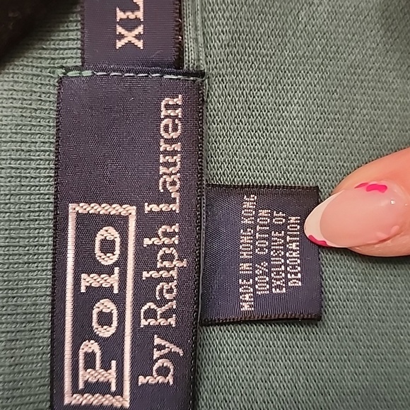 Polo by Ralph Lauren Green Long Sleeve Polo Shirt - Picture 3 of 9